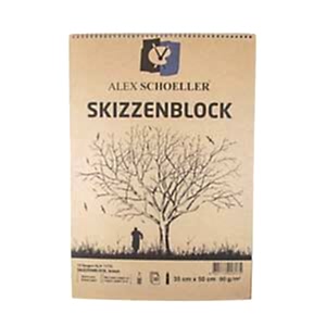 Alex Schoeller Kraft Spiralli Eskiz Blok 25X35 30 Yaprak Alx-1168 - Alex Schoeller