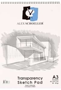 Alex Schoeller Eskiz Blok Aydinger Spiralli 55g 35x50cm 30 Yaprak ALX 1046 - Alex Schoeller