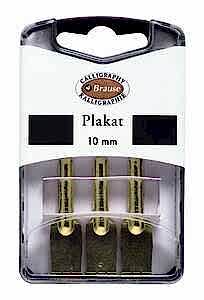 Brause 375510B Kaligrafi Ucu Plakat 10mm (3'lü Kutu) - Brause