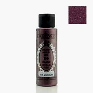 Cadence Diamond Metalik Boya 70ml Mürdüm - Cadence