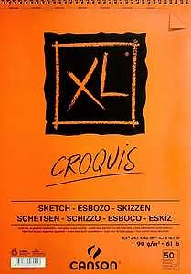 Canson Croquis XL Resim Defteri 90gr A3 29,7X42cm 50 Yaprak - Canson