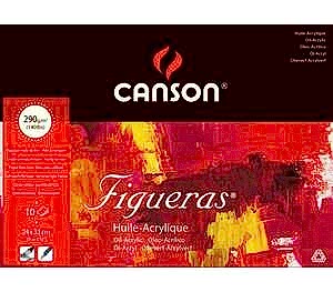Canson Figureas Yağlı ve Akrilik Boya Defteri 290gr 24X33cm 10 Yaprak - Canson