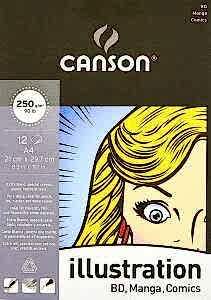 Canson İllüstrasyon Blok Bd Manga Comics 250Gr A4 12Yp - Canson