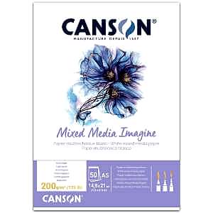 Canson Imagine Çok Amaçlı Sulu Boya Defteri 200GR A5 50 Yaprak - Canson