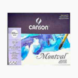 Canson Montval Sulu Boya Defteri 300Gr A3 29,7X42 12 Yaprak - Canson