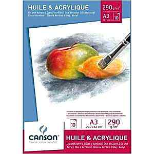 Canson Yağlı ve Akrilik Boya Defteri A3 10 Yaprak 290gr - Canson
