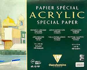 Clairefontaine Akrilik Blok 24X30cm 360gr 10 Yaprak - Clairefontaine