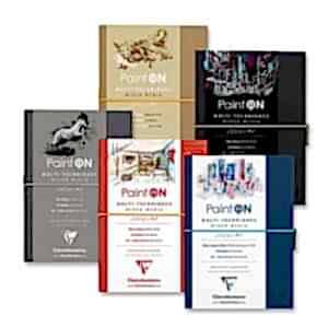 Clairefontaine Paint-On Multi Teknik Deri Ciltli Çizim Defterleri - Clairefontaine