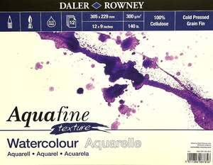 Daler Rowney Aquafine Pad 12X9Cm Texture 300Gr 12 - Daler Rowney