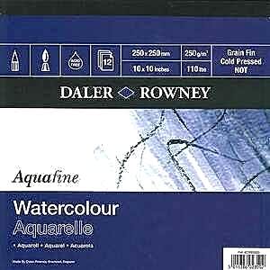 Daler Rowney Aquafine Pad 25X25Cm 12 Yaprak - Daler Rowney