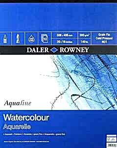 Daler Rowney Aquafine Pad 50,8X40,6Cm 12 Yaprak - Daler Rowney