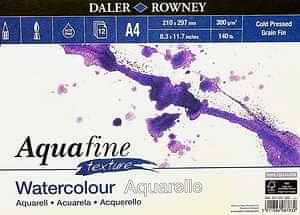 Daler Rowney Aquafine Pad A4 Texture 300Gr 12 Yaprak - Daler Rowney