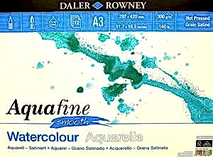 Daler Rowney Aquafine Smooth A3 300Gr 12 Yaprak - Daler Rowney