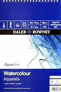 Daler Rowney Aquafine Sulu Boya Defteri 300gr 25.4X17.8cm - Daler Rowney