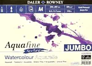 Daler Rowney Aquafine Texture Pad A4 Jumbo 50 Yaprak - Daler Rowney