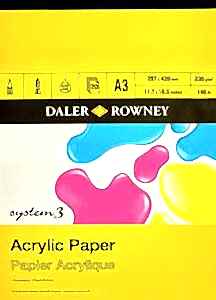 Daler Rowney System3 Akrilik Pad A3 230gr 20 Yaprak - Daler Rowney
