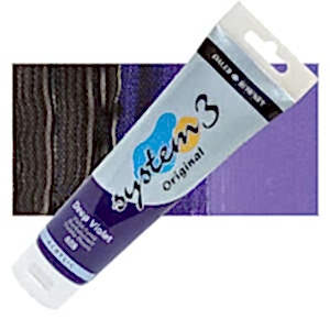Daler Rowney System 3 Original Akrilik Boya 150 Ml 408 Deep Violet - Daler Rowney