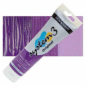 Daler Rowney System 3 Original Akrilik Boya 150 Ml 418 Velvet Purple - Daler Rowney