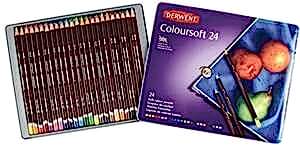 Derwent Coloursoft 24'lü Teneke Kutu - Derwent