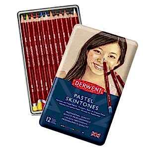 Derwent Pastel Kalem Skintones 12'li Set(Ten Renkleri) - Derwent