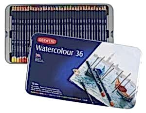 Derwent Watercolour 36'lı Teneke Kutu - Derwent