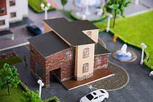 Eshel Üç Boyutlu Tuğla Villa Puzzle 1/100 1+1Li - Eshel