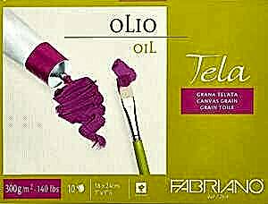 Fabriano Tela Yağlı Boya Defteri 300gr 18X24cm - Fabriano