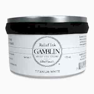 Gamblin Linol Ve Rölyef Mürekkebi 175Ml S1 Titanium White - Gamblin