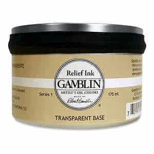 Gamblin Linol Ve Rölyef Mürekkebi 175Ml S1 Transparent Base - Gamblin