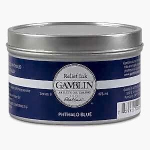 Gamblin Linol Ve Rölyef Mürekkebi 175Ml S3 Phthalo Blue - Gamblin