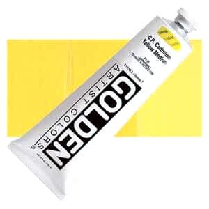 Golden Heavy Body Akrilik Boya 148 Ml Seri 7 C.P. Cadmium Yellow Medium - Golden