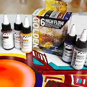 Golden High Flow Drawing & Lettering Set 6x30Ml Sıvı Akrilik Boya Seti - 5