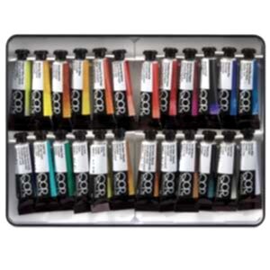 Qor Aquarelles Metal Kutu 24'Lü 5Ml Tüp Sulu Boya Seti - QOR