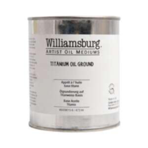 Golden Williamsburg Oil Color Medium 473 Ml Titanium Oil Ground - Williamsburg