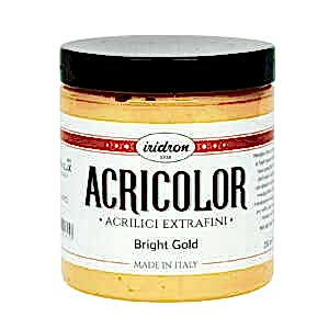 Iridron Acricolor Akrilik Boya 250 ML Bright Gold - Iridron