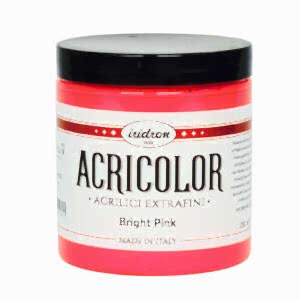 Iridron Acricolor Akrilik Boya 250 ML Bright Pink - Iridron