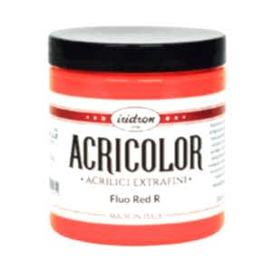 Iridron Acricolor Akrilik Boya 250 ML Fluo Red R - Iridron