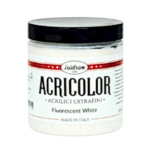 Iridron Acricolor Akrilik Boya 250 ML Fluorescent White - Iridron