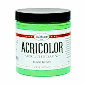 Iridron Acricolor Akrilik Boya 250 ML Neon Green - Iridron