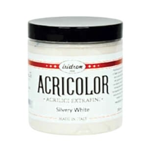 Iridron Acricolor Akrilik Boya 250 ML Silvery White - Iridron