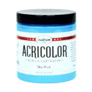 Iridron Acricolor Akrilik Boya 250 ML Sky Blue (Transparan) - Iridron