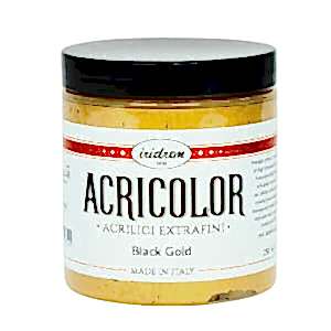 Iridron Acricolor Akrilik Boya 250 ML Black Gold - Iridron