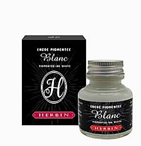 J.Herbin Dekoratif Pigment Mürekkep 30ml Beyaz 13501T - J.Herbin