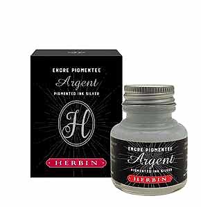 J.Herbin Dekoratif Pigment Mürekkep 30ml Gümüş 13505T - J.Herbin