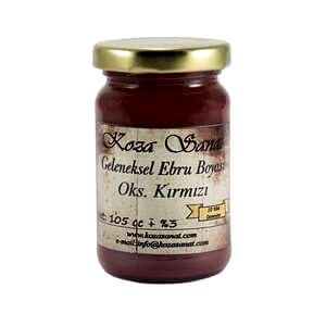 Koza Geleneksel Ebru Boyası 105 Ml Oksit Kırmızı - Koza