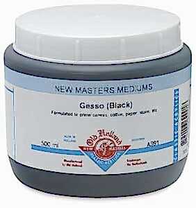 Old Holland Medium 500 Ml Gesso Black - Old Holland