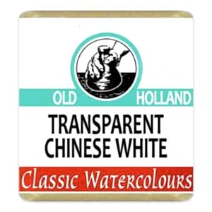Old Holland Tablet Suluboya Seri 1 Transparent Chines White - Old Holland