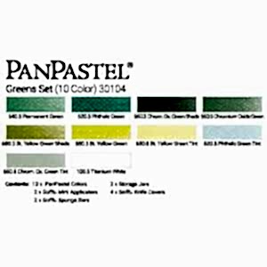 PanPastel Ultra Soft Artist Pastel Boya Greens 10'lu Set 30104 - 3