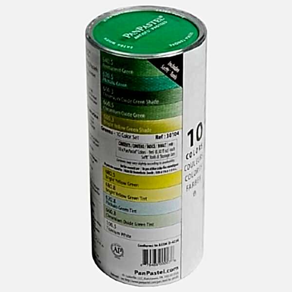 PanPastel Ultra Soft Artist Pastel Boya Greens 10'lu Set 30104 - 2