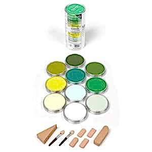 PanPastel Ultra Soft Artist Pastel Boya Greens 10'lu Set 30104 - PanPastel
